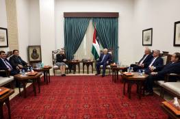 الرئيس عباس يستقبل وفدا من الجامعة العربية