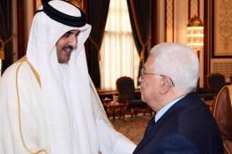 الرئيس عباس يُجري اتصالًا هاتفيًا مع أمير قطر