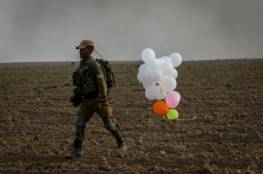 حريق بفعل بالونات حارقة وإطلاق نار على شبان على حدود غزة