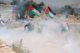 الاحتلال يقمع مسيرة كفر قدوم الاسبوعية المناهضة للجدار