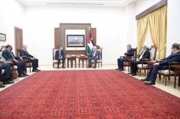 تفاصيل اجتماع الرئيس عباس مع الوفد الامني المصري بشأن غزة