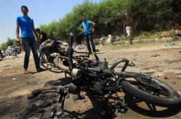 طائرة استطلاع اسرائيلية تقصف دراجة نارية في رفح جنوب قطاع غزة 