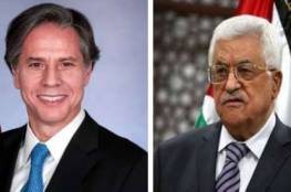 الرئيس عباس وبلينكن يتعهدان بإبقاء خطوط الاتصال مفتوحة على كافة المستويات