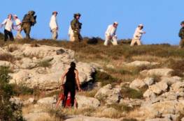 مستوطنون ينصبون خياما على قمة جبل صبيح جنوب نابلس