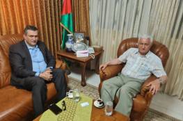 عباس زكي يستقبل رئيس قائمة "الحرية والكرامة" أمجد شهاب