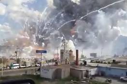 بالصور.. انفجار في سوق للألعاب النارية في المكسيك يوقع 29 قتيلاً و 70 جريحاً
