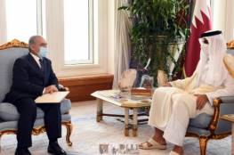 اشتية يبحث مع أمير قطر التطورات السياسية والأوضاع في القدس وإعادة اعمار قطاع غزة