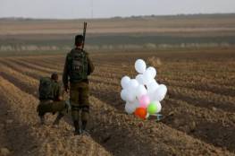 تواصل سقوط البالونات المتفجرة في مستوطنات غزة