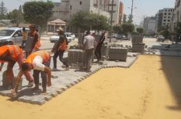 "الحكم المحلي" تشرع بصيانة مؤقتة للشوارع المتضررة في غزة