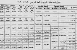 العراق .. جدول الامتحانات التمهيدية 2021 السادس الابتدائي والإعدادي والثالث المتوسط