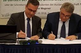 رئيس جامعة القدس يوقع مجموعة من الاتفاقيات والشراكات في المانيا