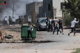 إصابتان بالرصاص المعدني بمواجهات مع الاحتلال شرق قلقيلية