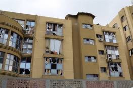 جامعة الازهر تتعرض لاضرار كبيرة خلال قصف غزة امس