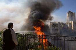 اصابة مواطنين اثر حريق اندلع بشقة سكنية  في بيت لاهيا شمال غزة