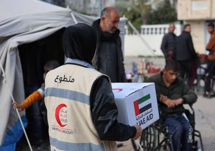 هيئة الهلال الأحمر الإماراتي توسع حملتها لتقديم المساعدات الإغاثية لقطاع غزة