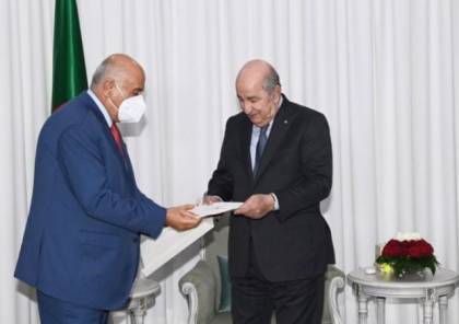 الرئيس الجزائري يؤكد موقف بلاده الثابت من القضية الفلسطينية