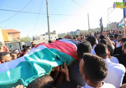 تشييع جثمان الشهيد أحمد عبدو من مخيم الأمعري إلى مثواه الأخير