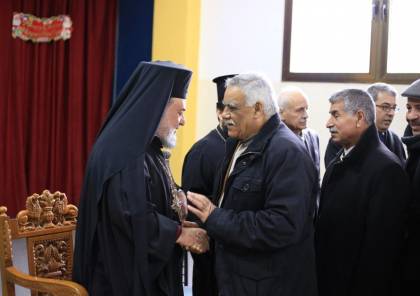 صور.. وفد قيادي من "الديمقراطية" يزور كنيسة القديس بيرفيريوس بغزة