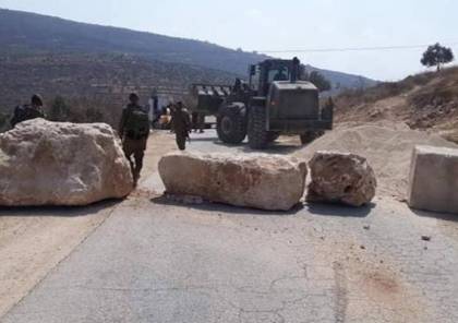 الاحتلال يغلق الطريق الواصل ما بين زعترة وبيت تعمر شرق بيت لحم