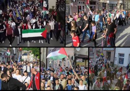 مظاهرات في مدن وعواصم عالمية منددة بالعدوان الإسرائيلي على قطاع غزة