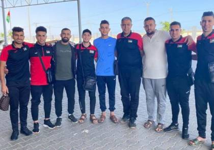 6 رياضيين يغادرون قطاع غزة