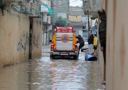 الدفاع المدني بغزة ينفذ 187 مهمة منذ بدء المنخفض الجوي