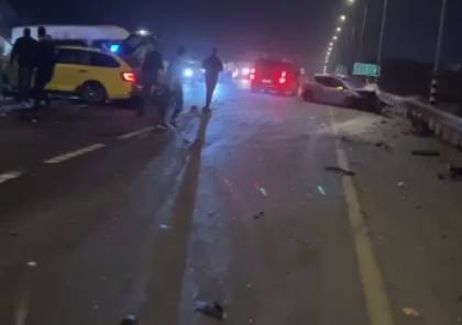 14 إصابة في حادث سير على الطريق الواصل بين قلقيلية ونابلس