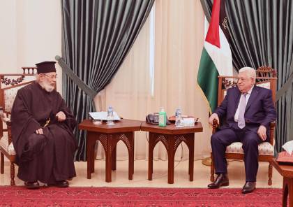 الرئيس عباس يستقبل نائب رئيس المجلس الوطني الأب قسطنطين قرمش
