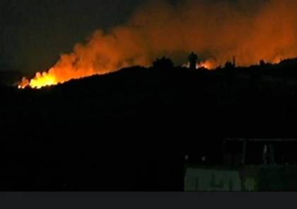 جيش الاحتلال: اشتعال حريق في الغلاف بفعل صاروخ مضاد للدروع من غزة