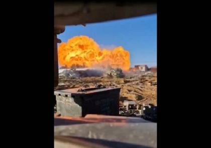 انفجار عنيف.. الجيش الإسرائيلي يستهدف محطة أبو جراد للغاز شرق رفح (فيديو)