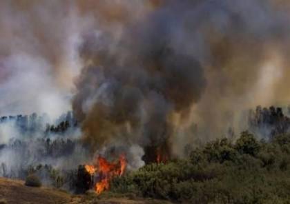 الاحتلال يحرق أراضي في برقة شرق رام الله