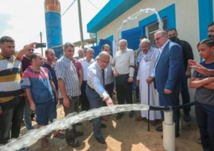 بلدية غزة تفتتح بئر مياه في منطقة الشعف شرق حي التفاح