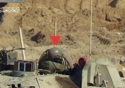 لحظة قنص "القسام" جنديّا داخل دبابته في حي الشجاعية (شاهد)