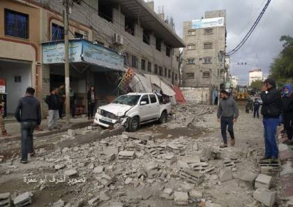 صور: اصابة خطيرة و أضرار مادية بالممتلكات جراء المنخفض الجوي في غزة