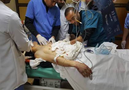 صور : 3 إصابات إحداها خطيرة برصاص الاحتلال شمال قطاع غزة