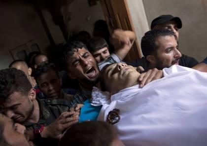 غزة: تشييع جثامين 4 شهداء ارتقوا بالقصف الاسرائيلي