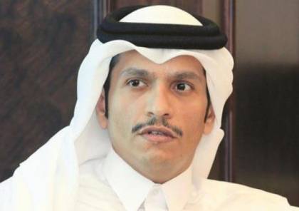 وزير خارجية قطر يلتقي الأحمد وبحث معه "المصالحة" 