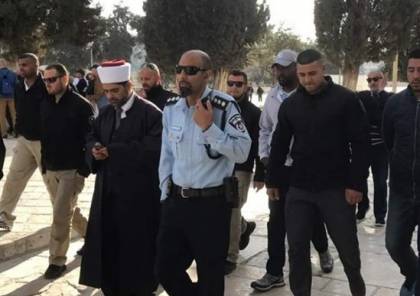 اعتقال امام المسجد الاقصى بعد محاولة يهودي سرقة حجر من الحرم