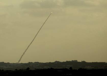 المقاومة تطلق صاروخا تجريبيا باتجاه بحر غزة فجر اليوم 
