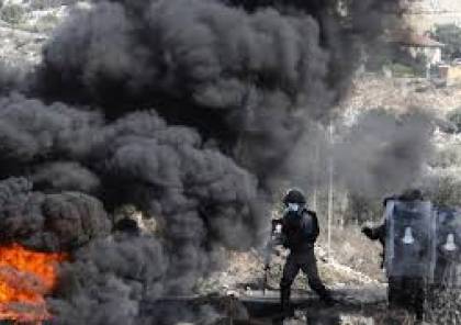 إصابات بالاختناق خلال قمع الاحتلال مسيرة بيت دجن 