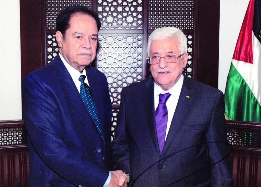 فخار الدين مع الرئيس ابو مازن