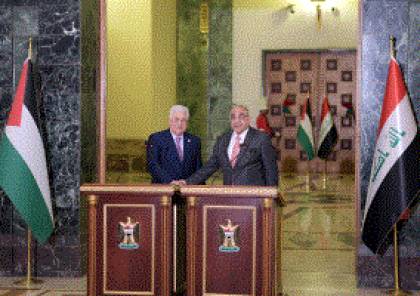 الرئيس: قبور شهداء العراق في فلسطين تشهد على مواقفه تجاه شعبنا