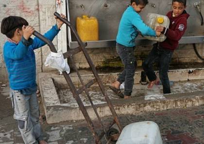 يونيسيف: أطفال غزة لا يحصلون على 90% من حاجتهم للمياه