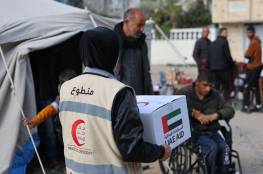 هيئة الهلال الأحمر الإماراتي توسع حملتها لتقديم المساعدات الإغاثية لقطاع غزة