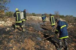 الدفاع المدني يُخمد حريقاً في جنين وينفذ حملة لإزالة الأشجار