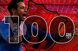 نيمار يصل إلى 100 هدف مع برشلونة