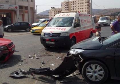 7 إصابات في حادث سير وسط قطاع غزة