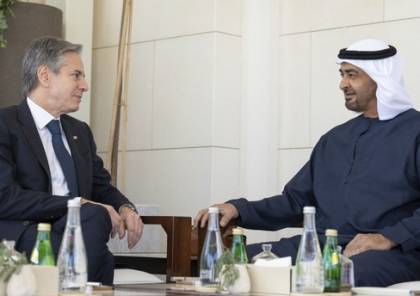 رئيس الإمارات يبحث مع بلينكن "التداعيات الخطيرة" للحرب على غزة