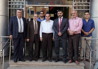 وفد من وزارة الصحة برام الله وغزة يزور مستشفى الخدمة العامة