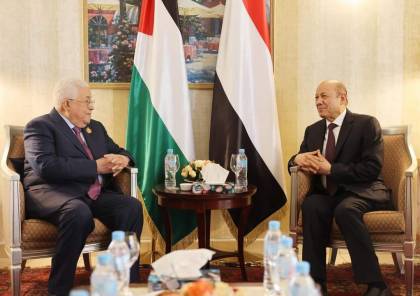 الرئيس يلتقي رئيس مجلس القيادة الرئاسي في اليمن